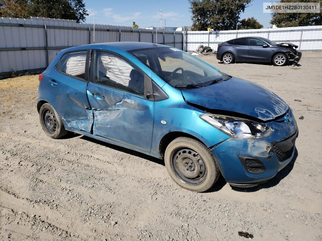 2011 Mazda Mazda2 VIN: JM1DE1HZ2B0130411 Lot: 75097094