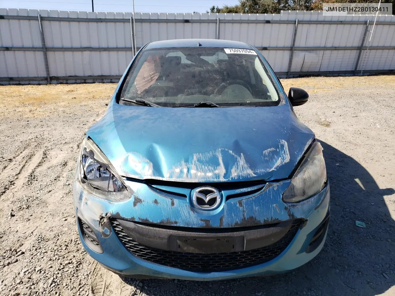 2011 Mazda Mazda2 VIN: JM1DE1HZ2B0130411 Lot: 75097094