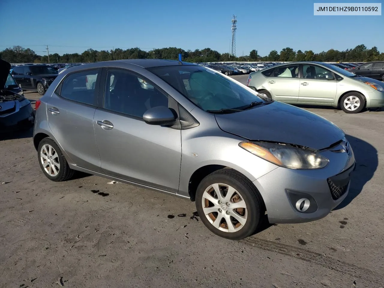 2011 Mazda Mazda2 VIN: JM1DE1HZ9B0110592 Lot: 75321044