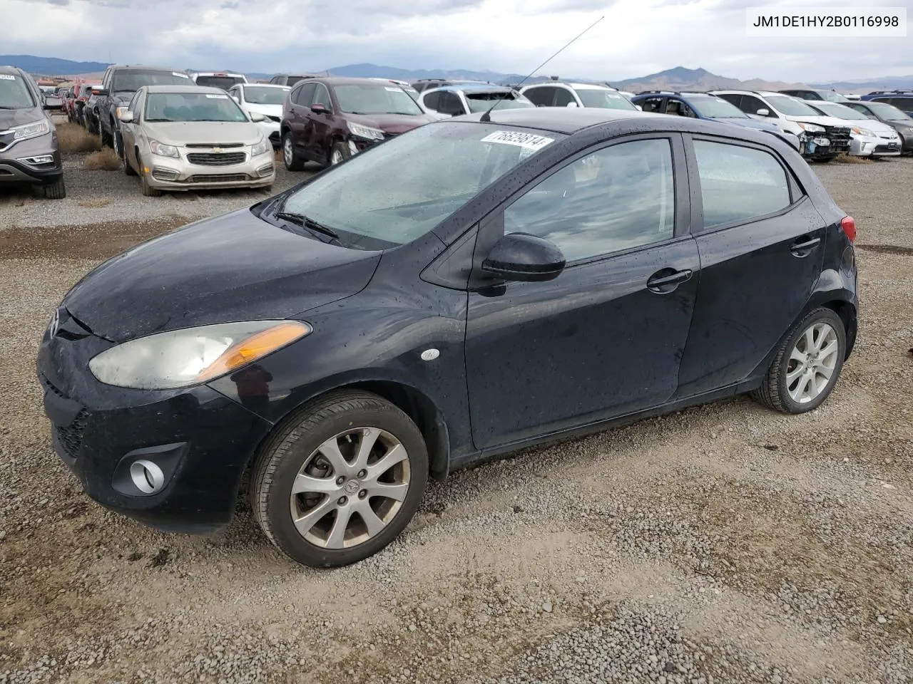 2011 Mazda Mazda2 VIN: JM1DE1HY2B0116998 Lot: 76629814