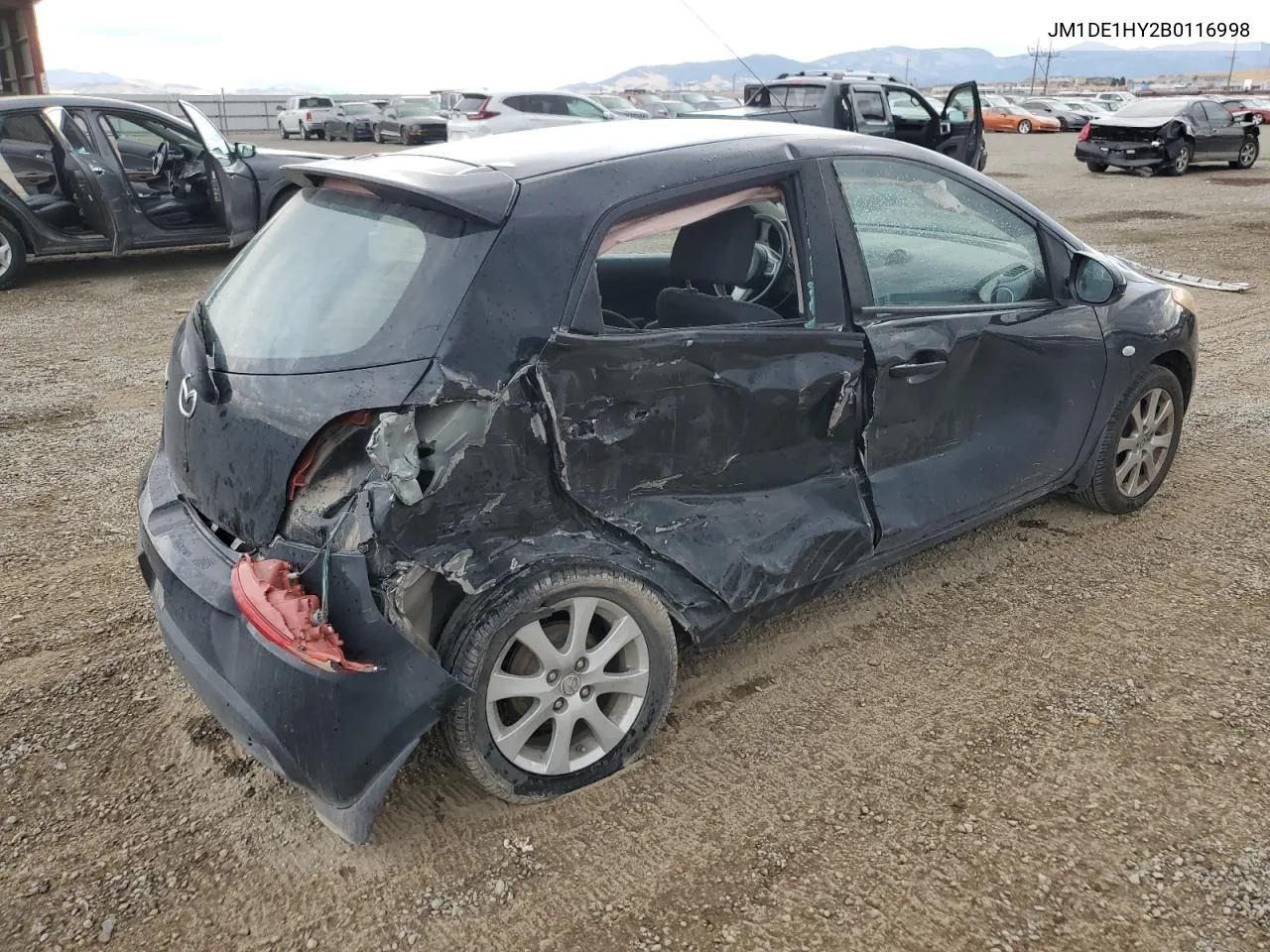 2011 Mazda Mazda2 VIN: JM1DE1HY2B0116998 Lot: 76629814