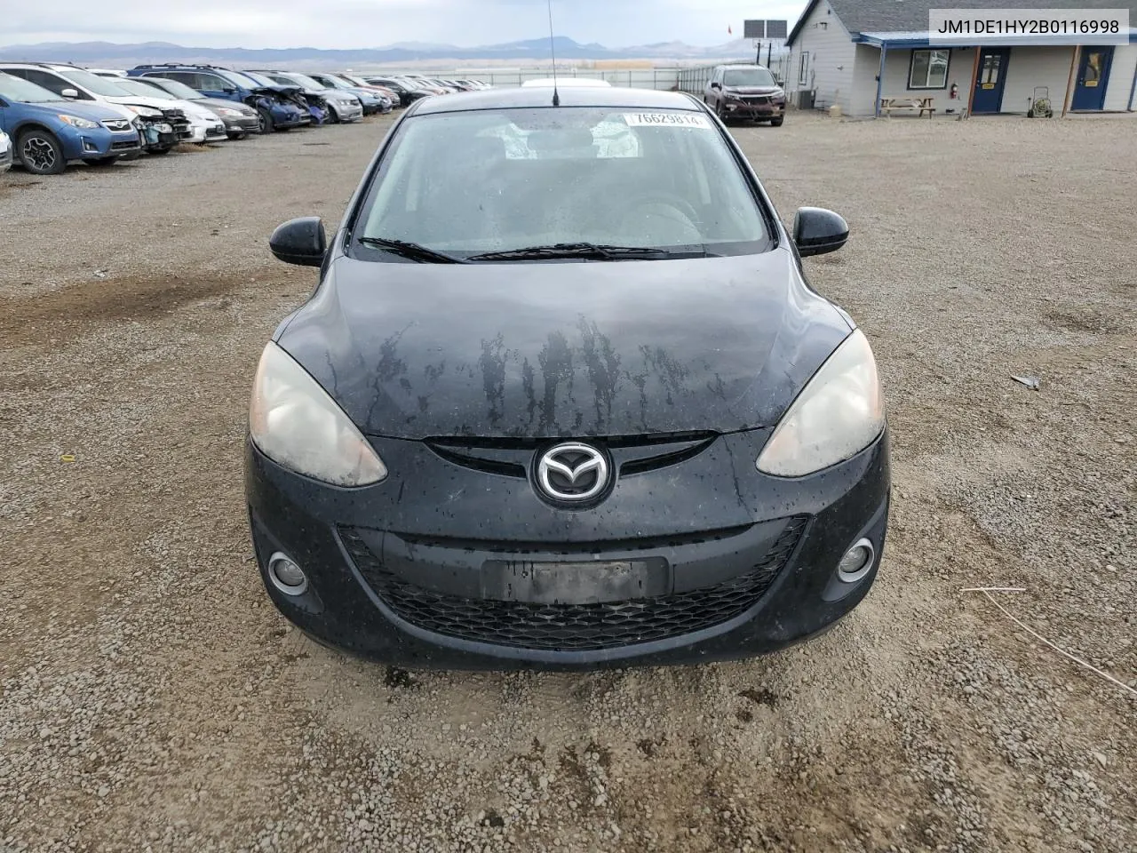 2011 Mazda Mazda2 VIN: JM1DE1HY2B0116998 Lot: 76629814