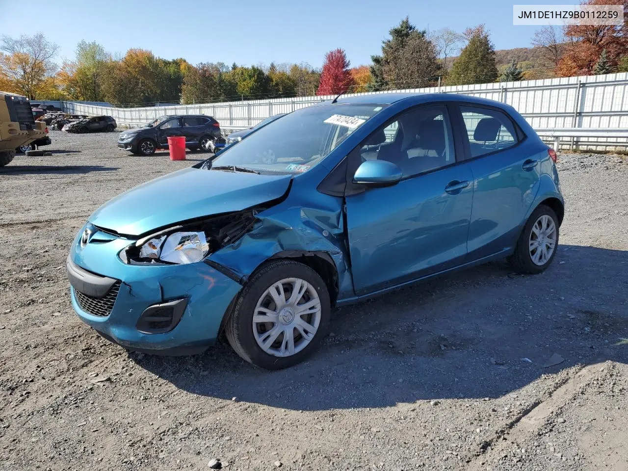 2011 Mazda Mazda2 VIN: JM1DE1HZ9B0112259 Lot: 77470434