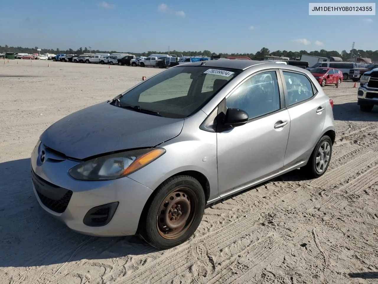 2011 Mazda Mazda2 VIN: JM1DE1HY0B0124355 Lot: 78239924