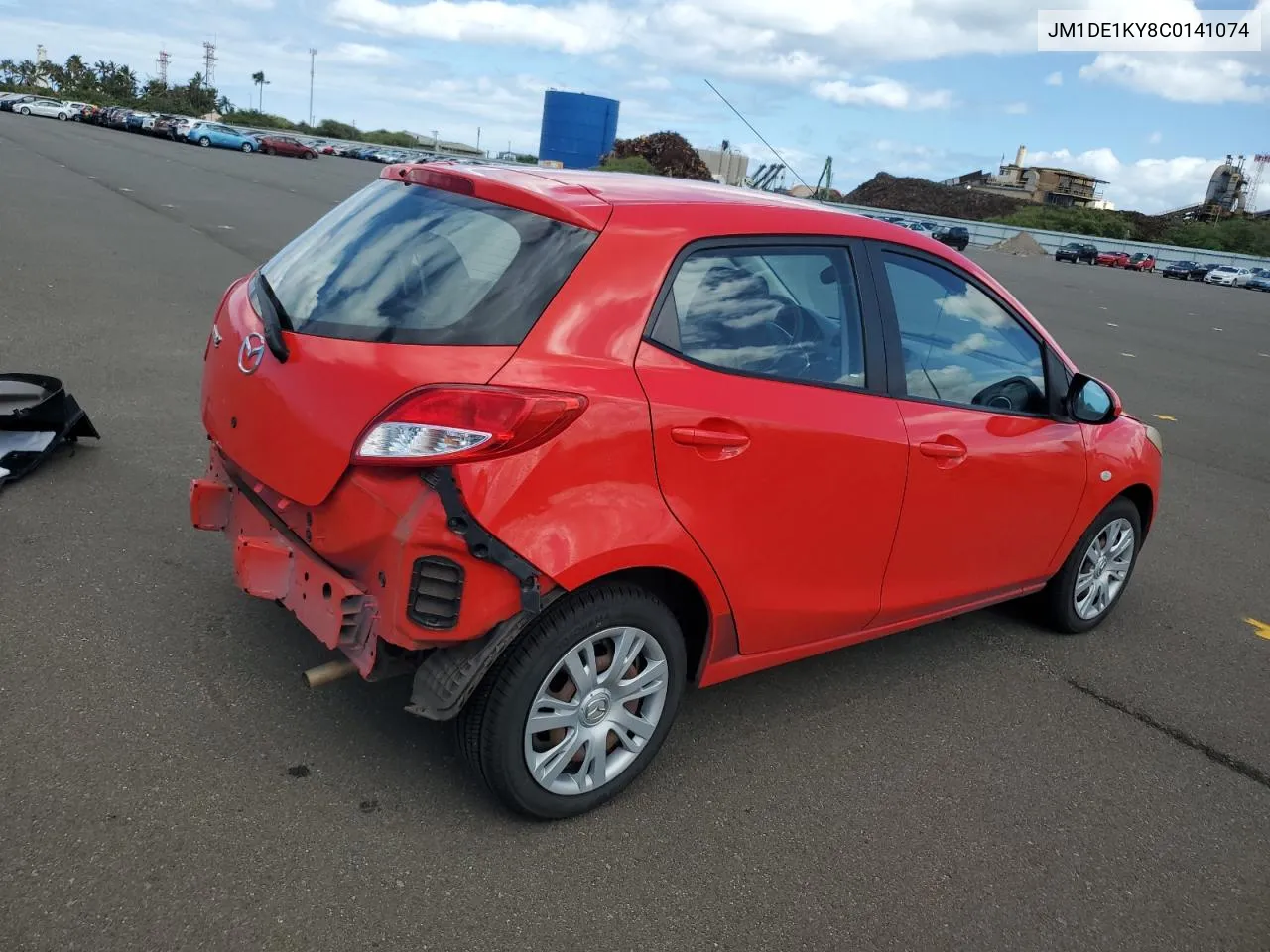 2012 Mazda Mazda2 VIN: JM1DE1KY8C0141074 Lot: 62145534