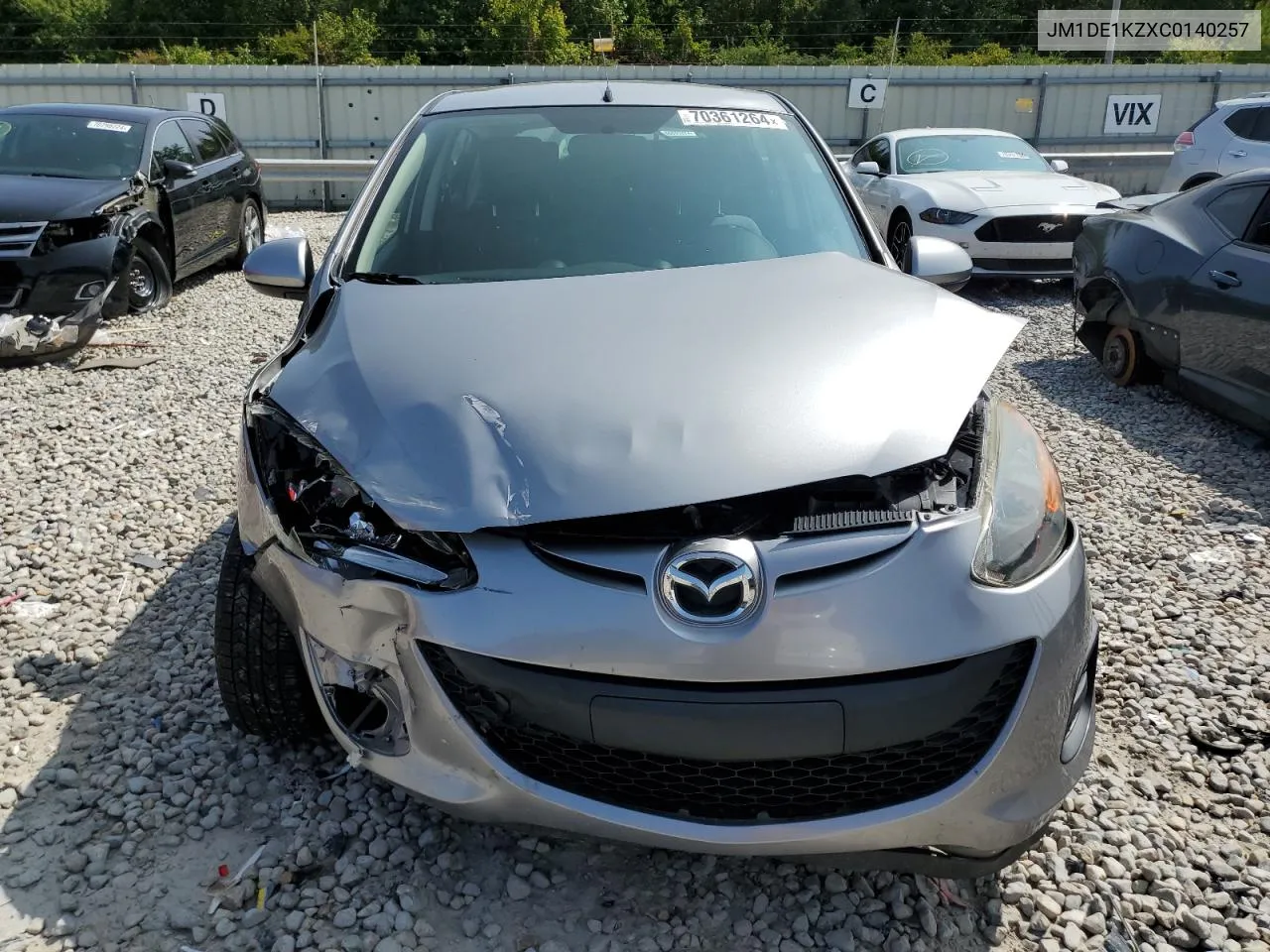 2012 Mazda Mazda2 VIN: JM1DE1KZXC0140257 Lot: 70361264