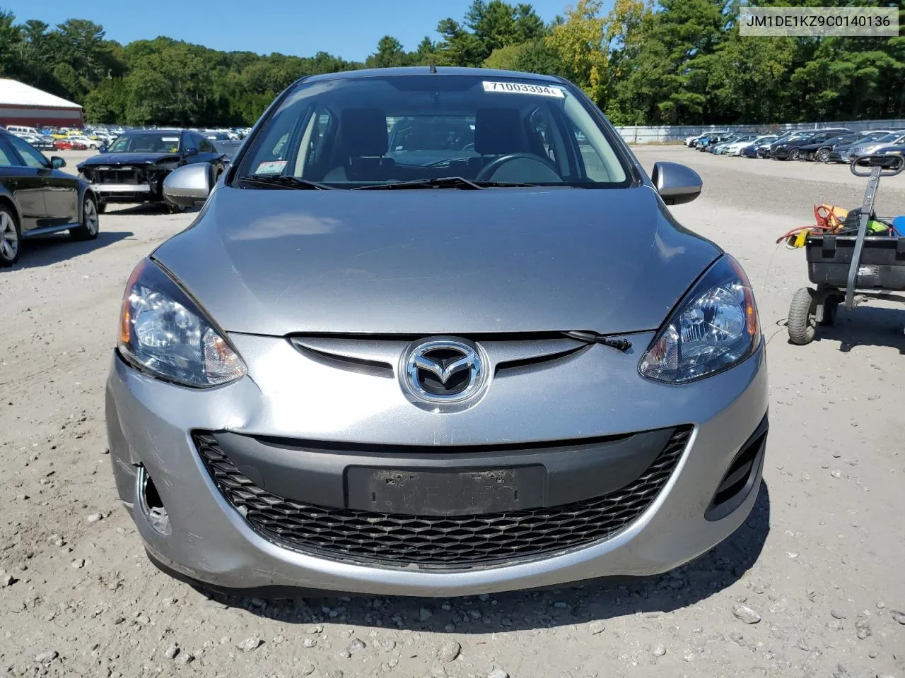 2012 Mazda Mazda2 VIN: JM1DE1KZ9C0140136 Lot: 71003394