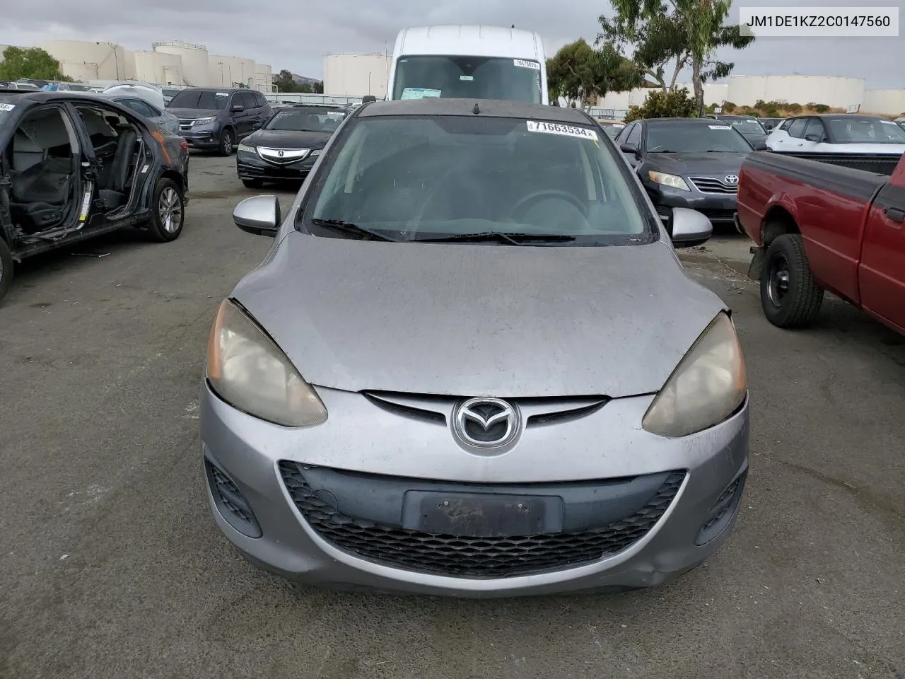 JM1DE1KZ2C0147560 2012 Mazda Mazda2