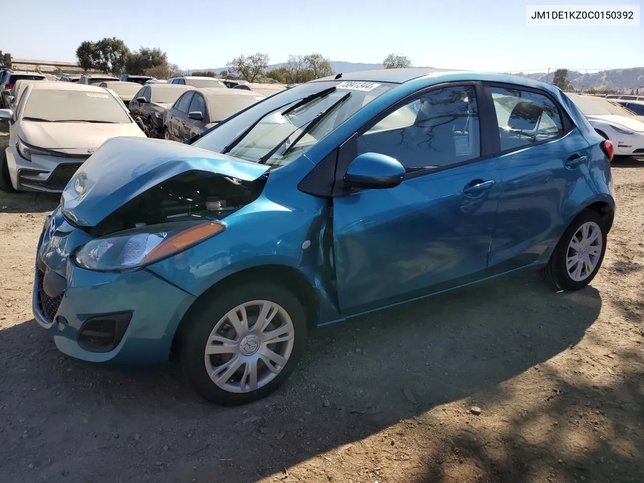 2012 Mazda Mazda2 VIN: JM1DE1KZ0C0150392 Lot: 73841344