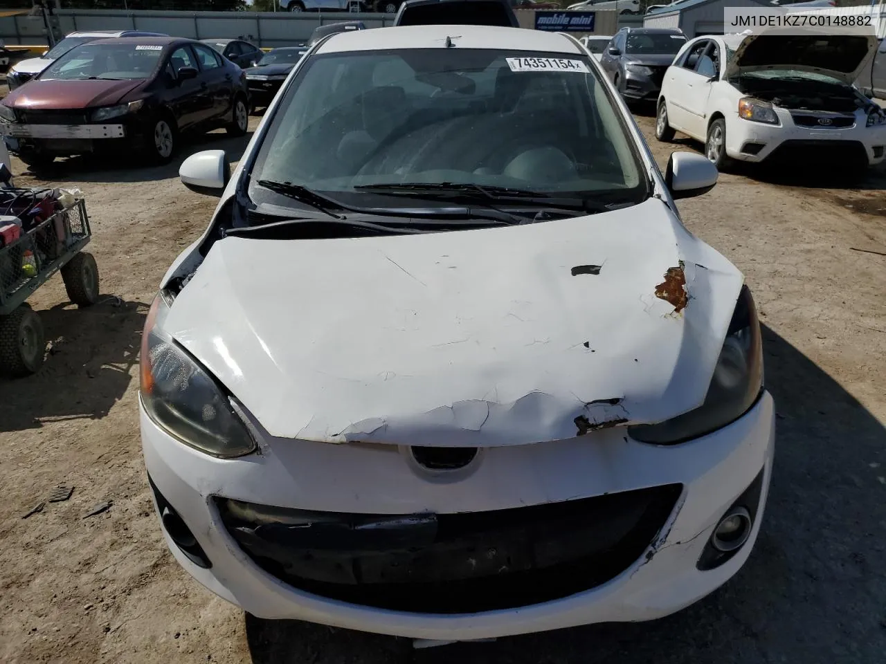 2012 Mazda Mazda2 VIN: JM1DE1KZ7C0148882 Lot: 74351154