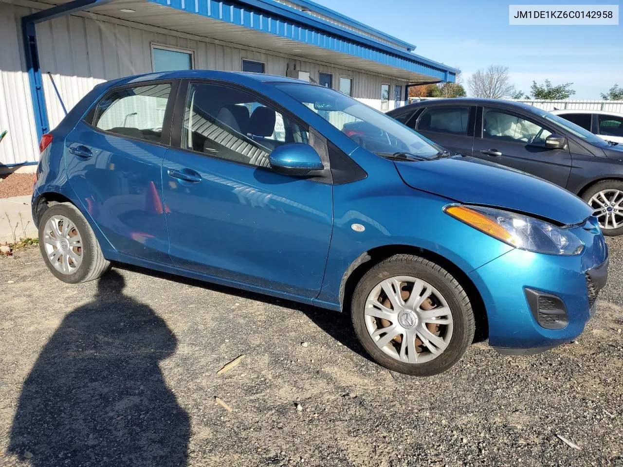 2012 Mazda Mazda2 VIN: JM1DE1KZ6C0142958 Lot: 74928544