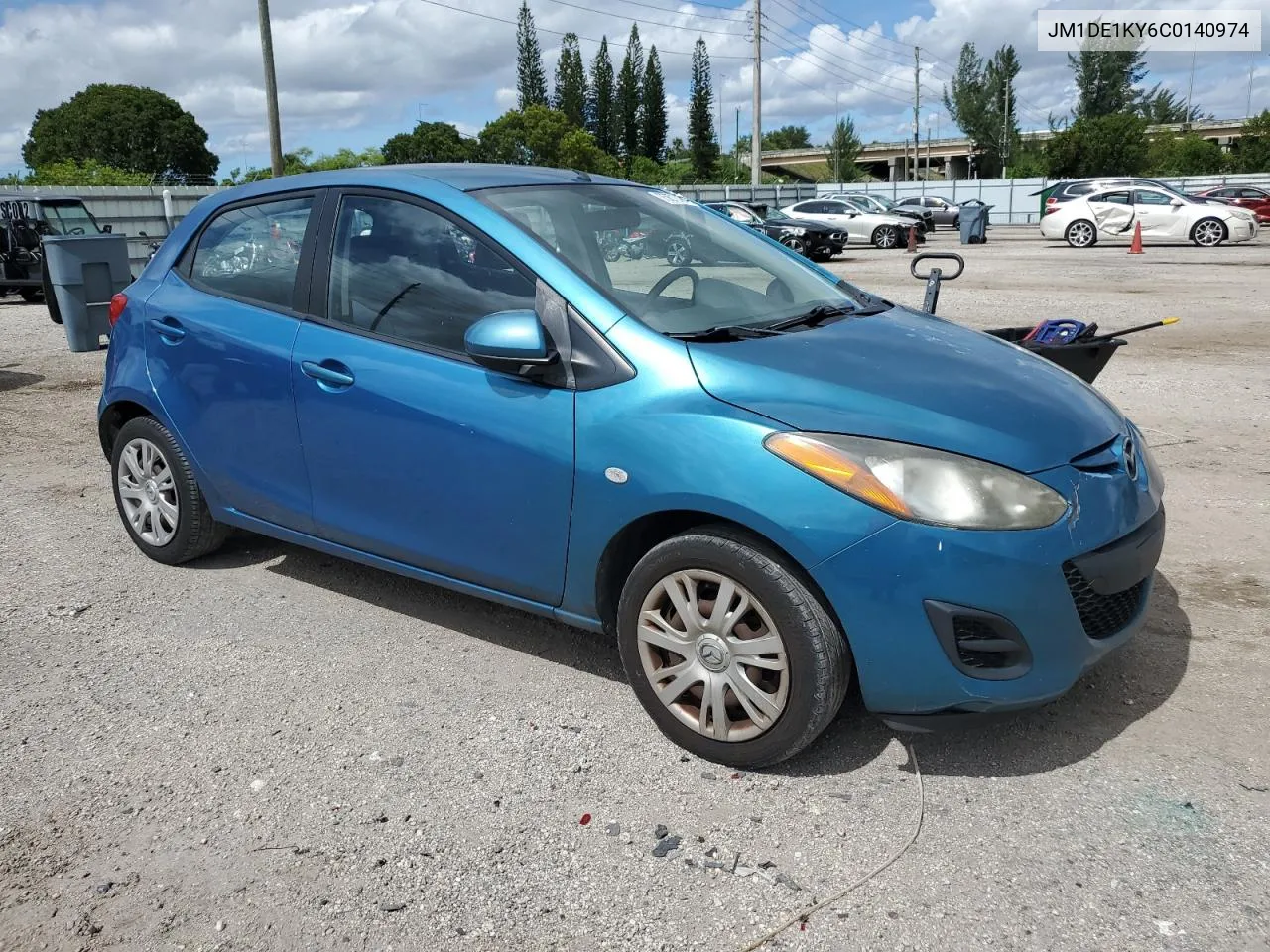 2012 Mazda Mazda2 VIN: JM1DE1KY6C0140974 Lot: 75672464