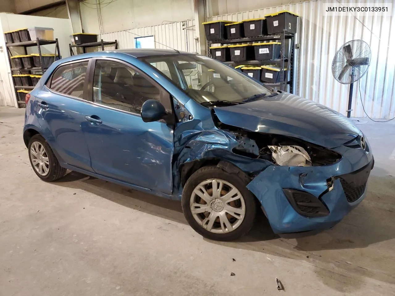 JM1DE1KY3C0133951 2012 Mazda Mazda2