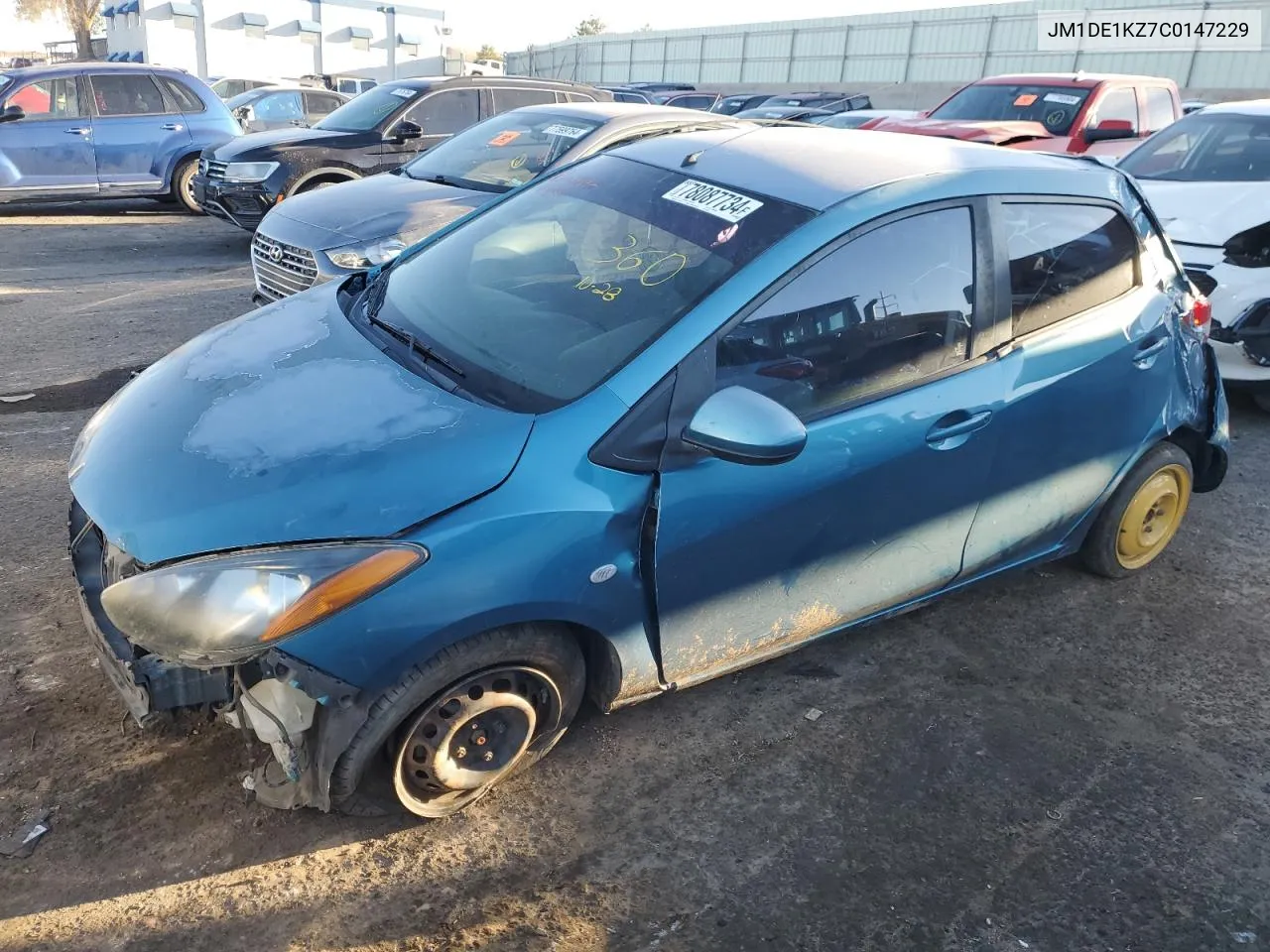 2012 Mazda Mazda2 VIN: JM1DE1KZ7C0147229 Lot: 78087734