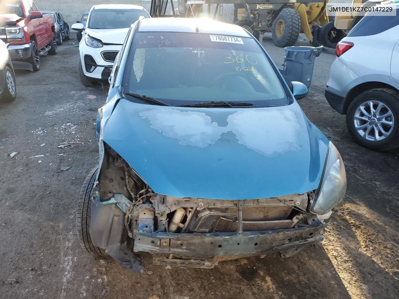 2012 Mazda Mazda2 VIN: JM1DE1KZ7C0147229 Lot: 78087734