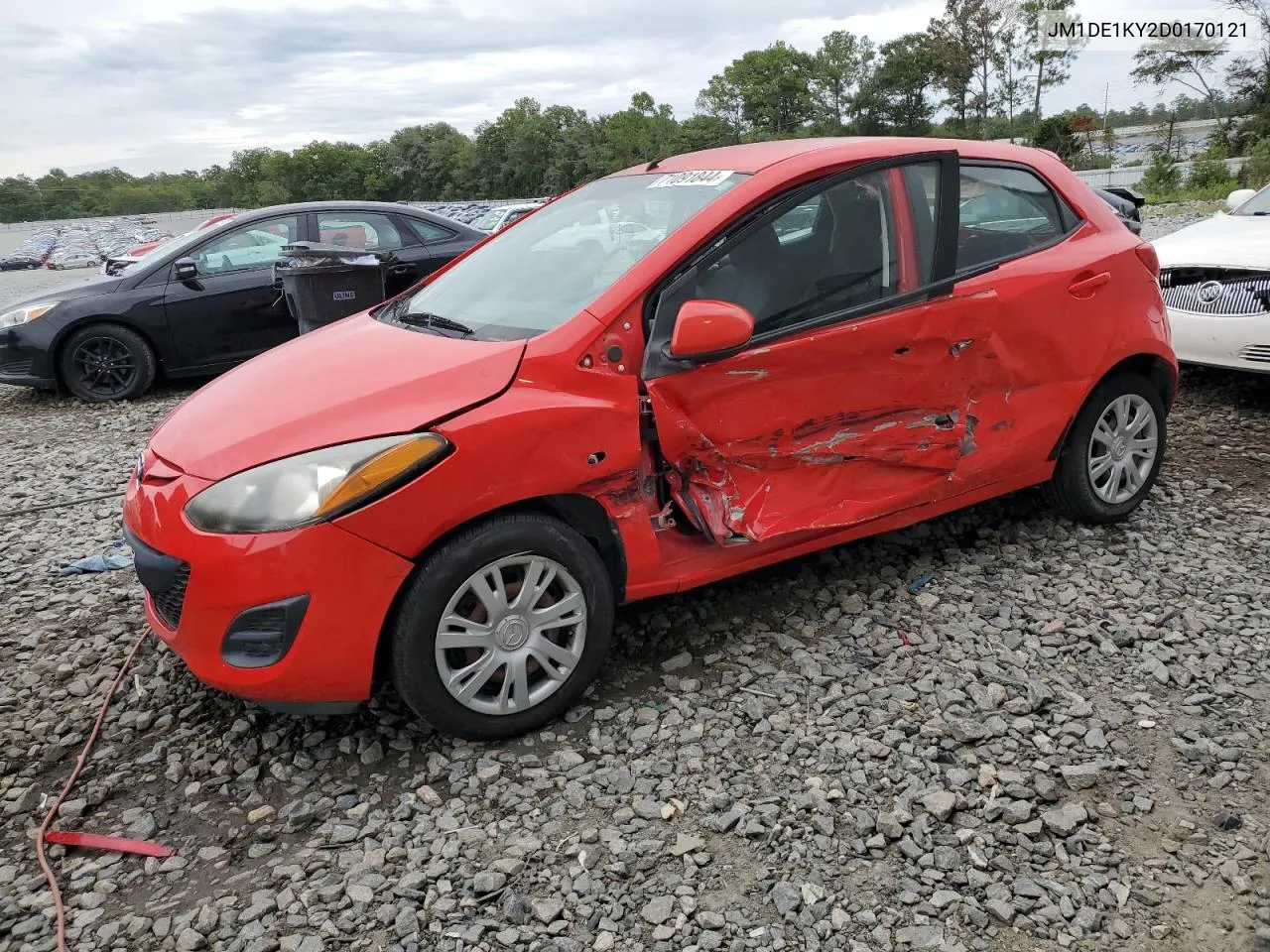 2013 Mazda Mazda2 VIN: JM1DE1KY2D0170121 Lot: 71091844