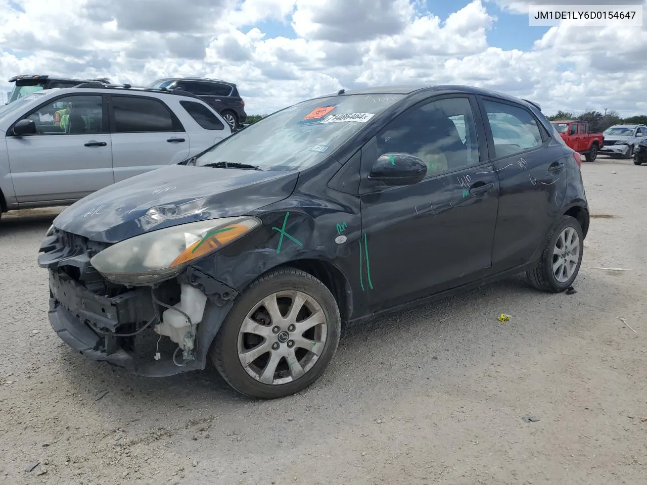 2013 Mazda Mazda2 VIN: JM1DE1LY6D0154647 Lot: 71486464