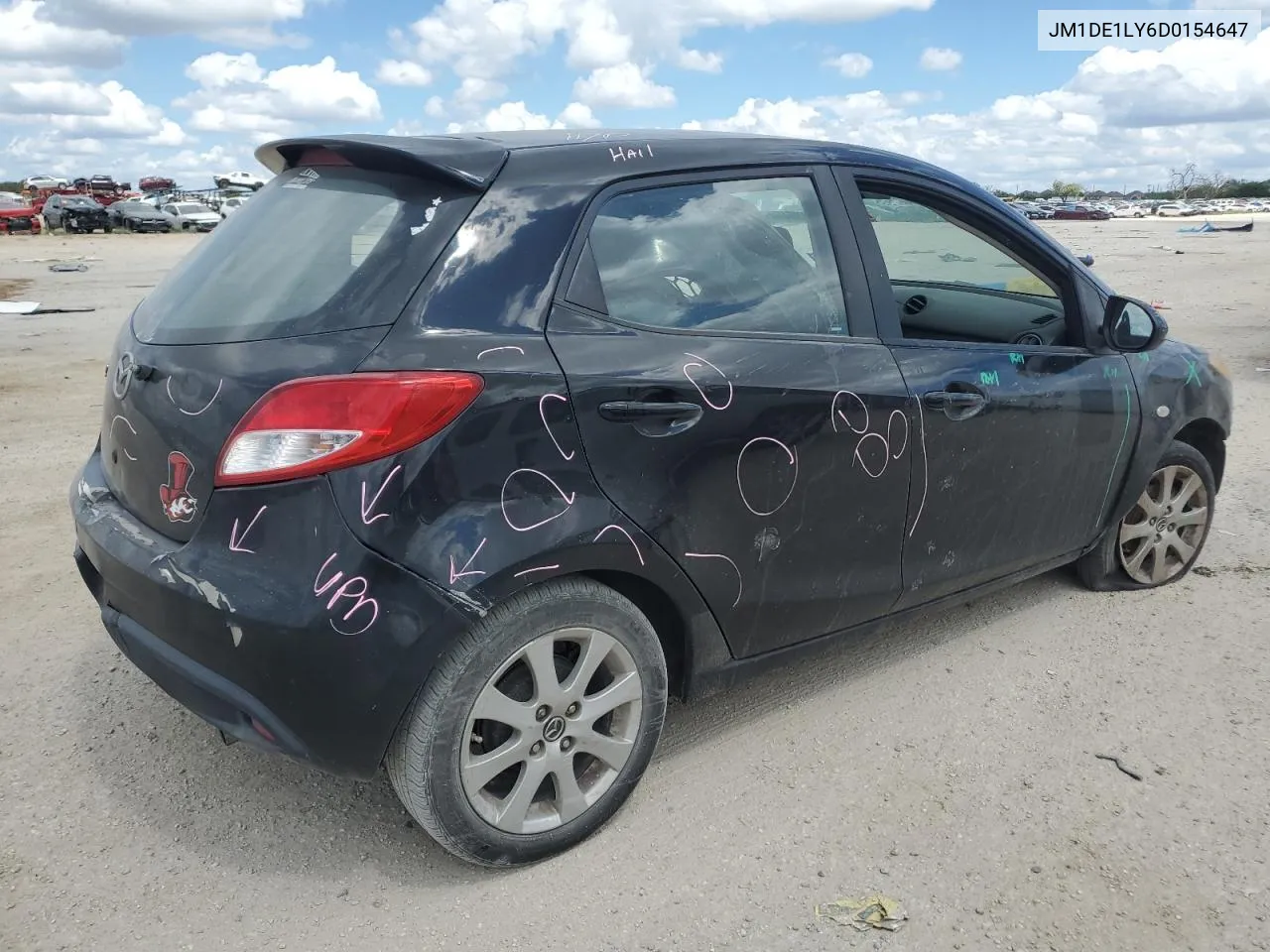 2013 Mazda Mazda2 VIN: JM1DE1LY6D0154647 Lot: 71486464