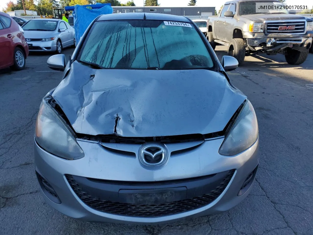 2013 Mazda Mazda2 VIN: JM1DE1KZ9D0170531 Lot: 74253794