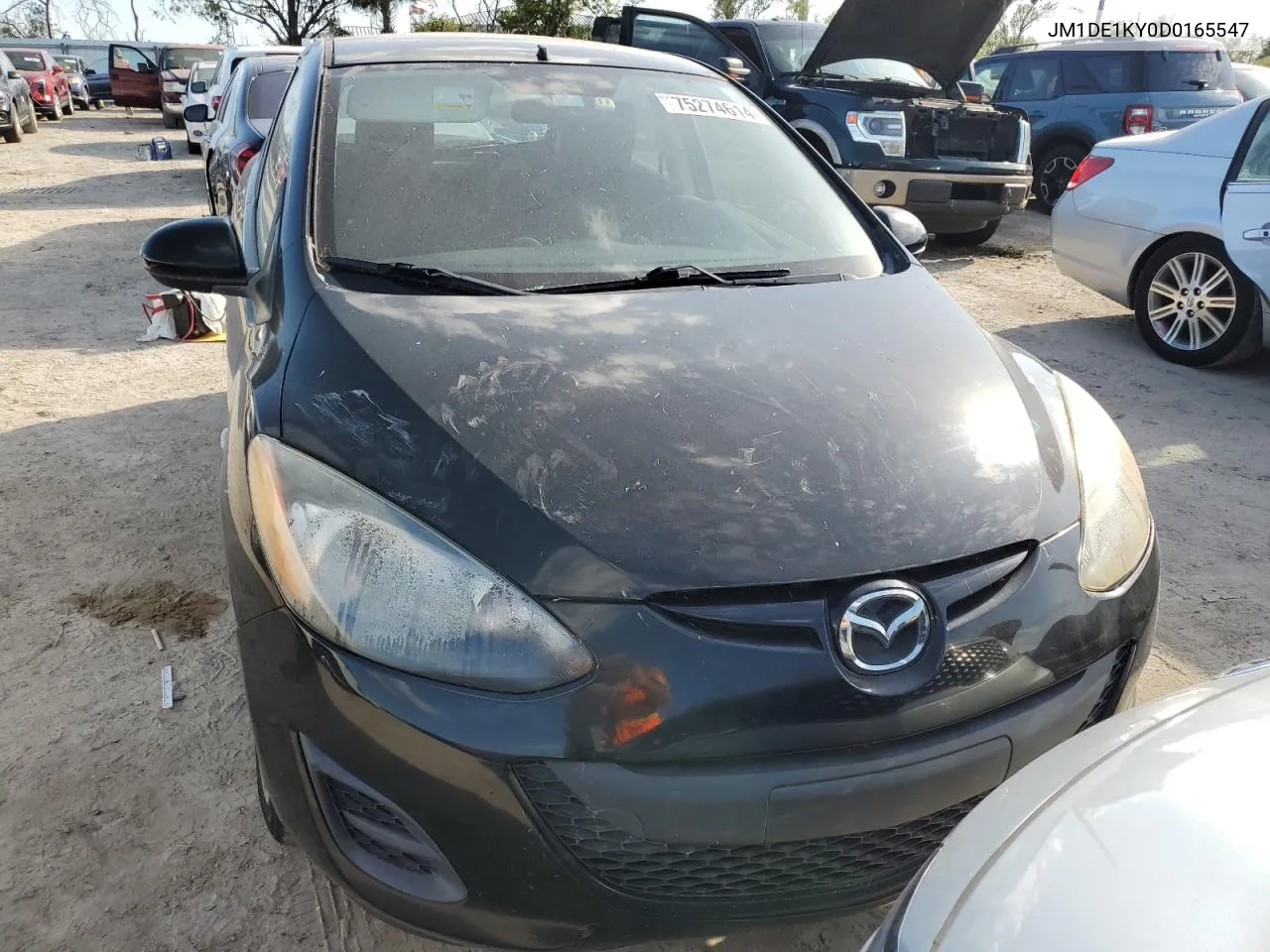 2013 Mazda Mazda2 VIN: JM1DE1KY0D0165547 Lot: 75274614