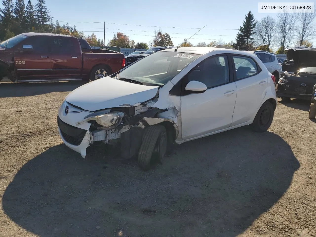 2013 Mazda Mazda2 VIN: JM1DE1KY1D0168828 Lot: 76841344