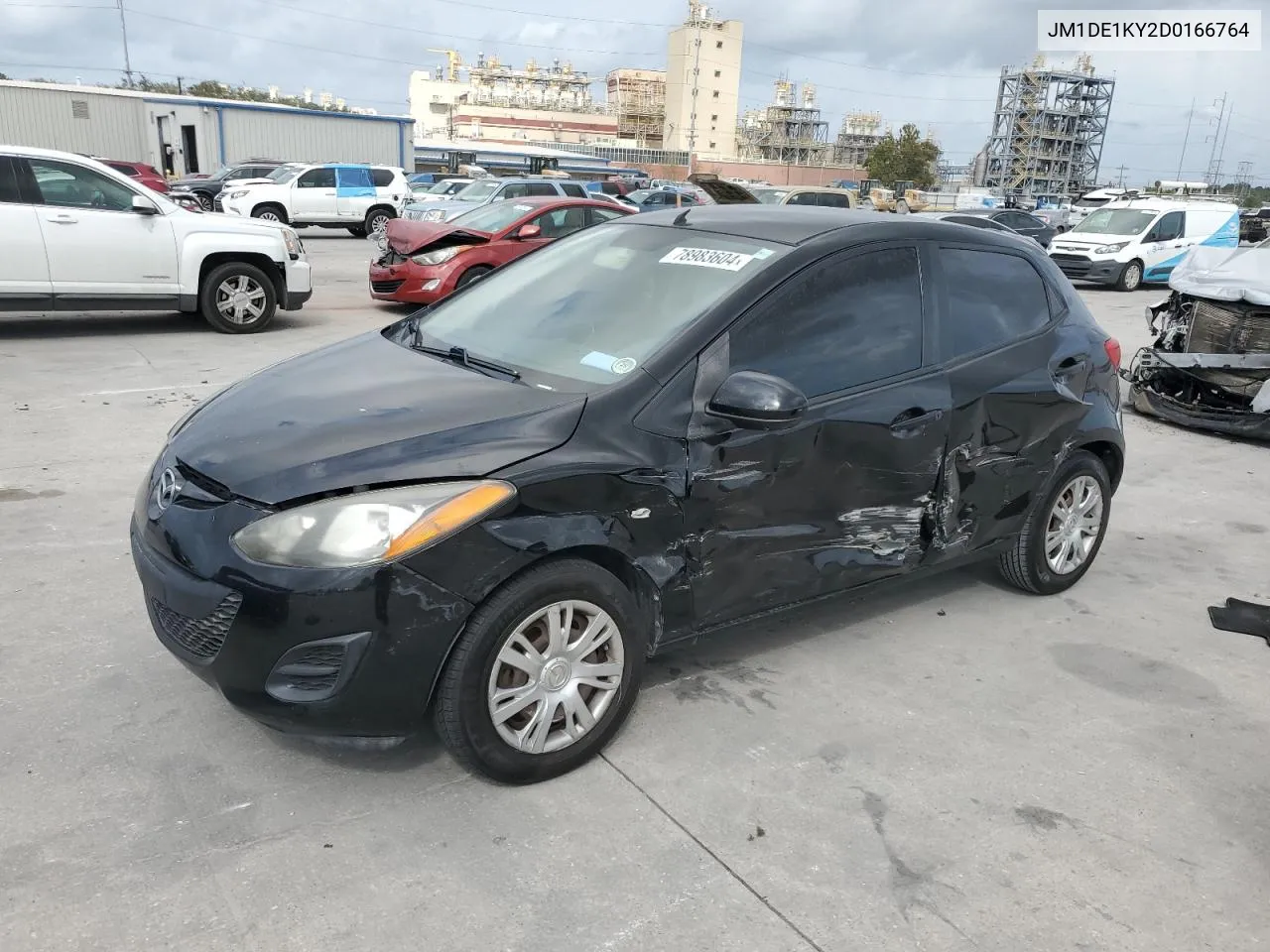 2013 Mazda Mazda2 VIN: JM1DE1KY2D0166764 Lot: 78983604