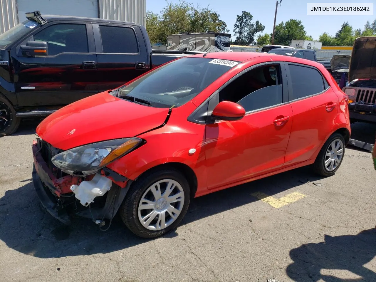 2014 Mazda Mazda2 Sport VIN: JM1DE1KZ3E0186242 Lot: 63539584