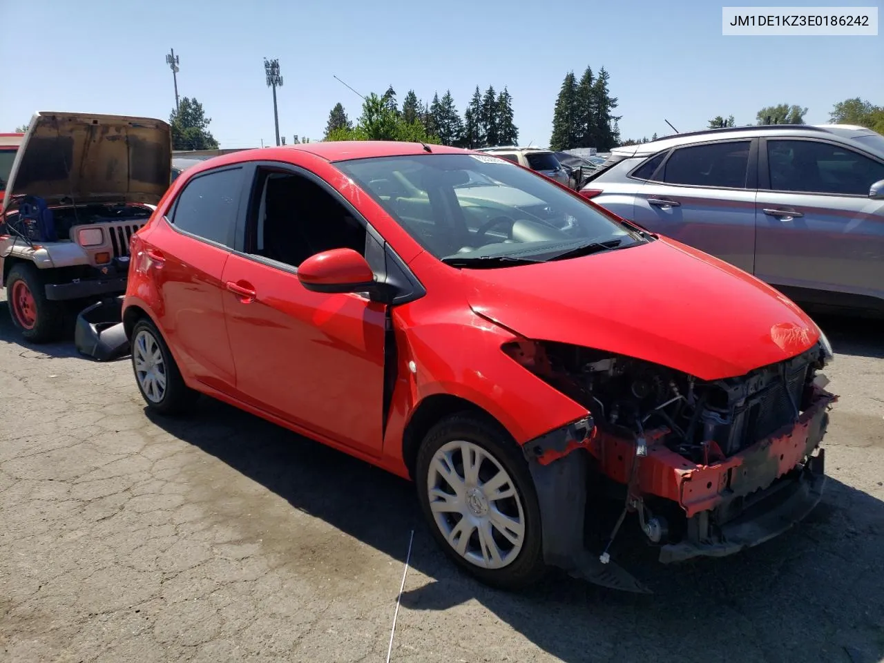 2014 Mazda Mazda2 Sport VIN: JM1DE1KZ3E0186242 Lot: 63539584