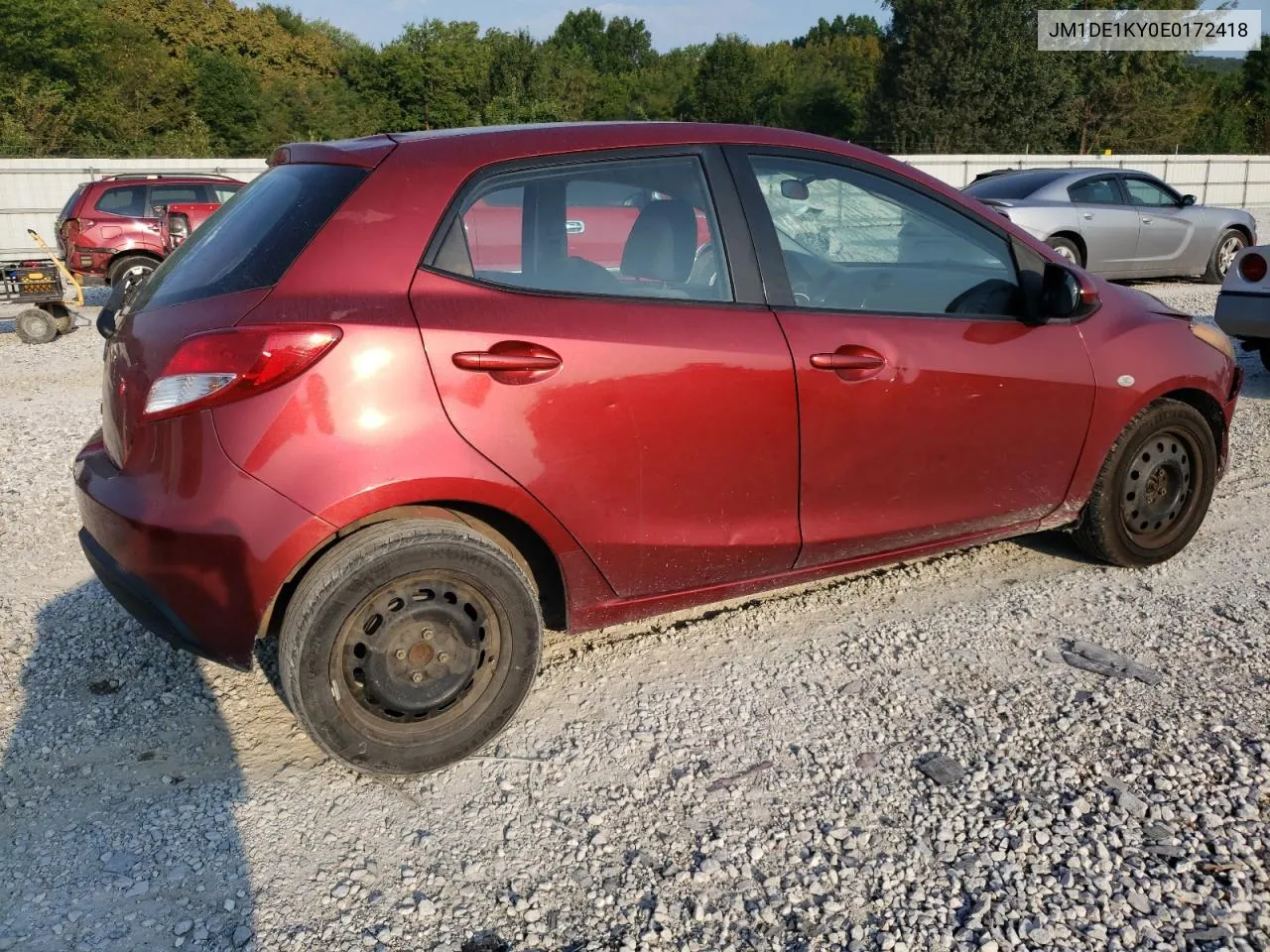 2014 Mazda Mazda2 Sport VIN: JM1DE1KY0E0172418 Lot: 69317724