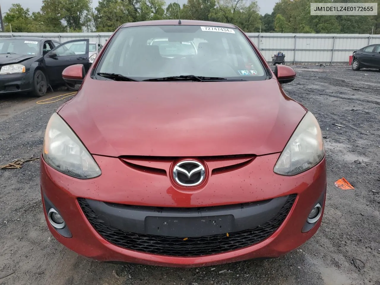 2014 Mazda Mazda2 Touring VIN: JM1DE1LZ4E0172655 Lot: 72747434