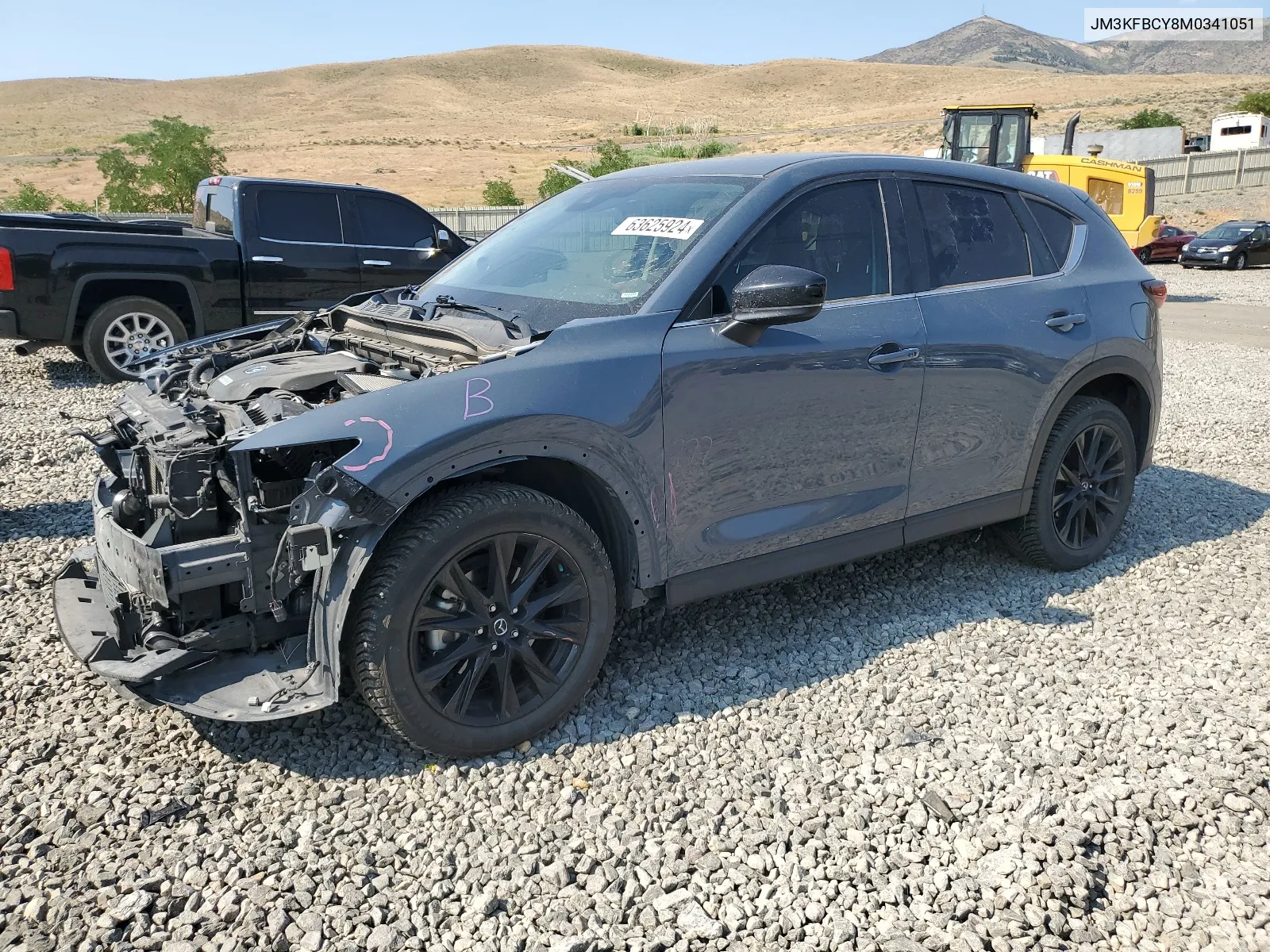 2021 Mazda Cx-5 Carbon Edition VIN: JM3KFBCY8M0341051 Lot: 63625924