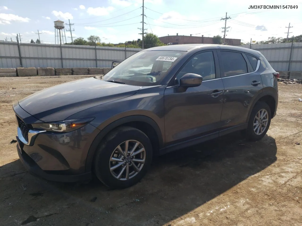 2022 Mazda Cx-5 Preferred VIN: JM3KFBCM8N1547849 Lot: 68670734