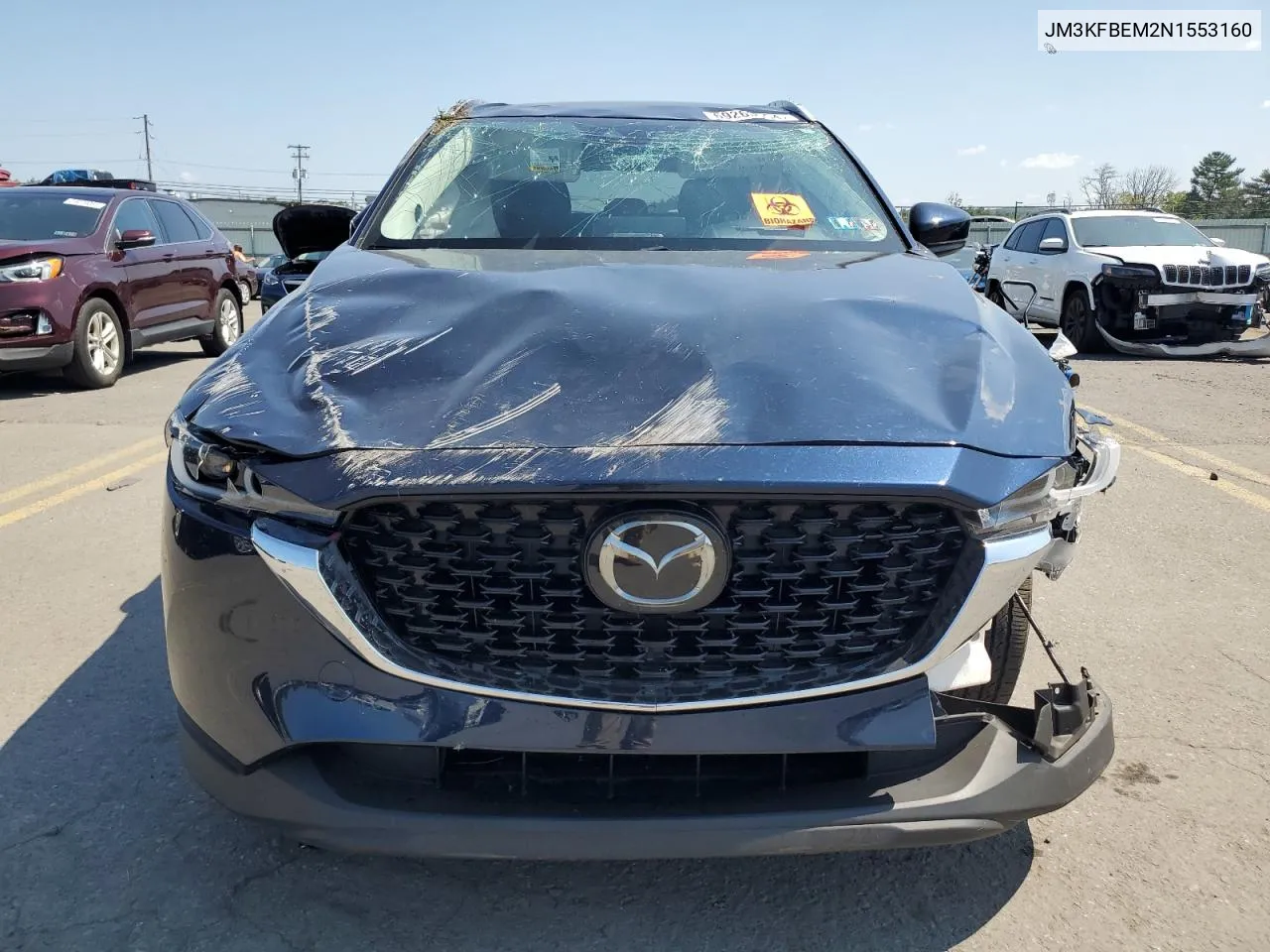 2022 Mazda Cx-5 Premium Plus VIN: JM3KFBEM2N1553160 Lot: 69263654