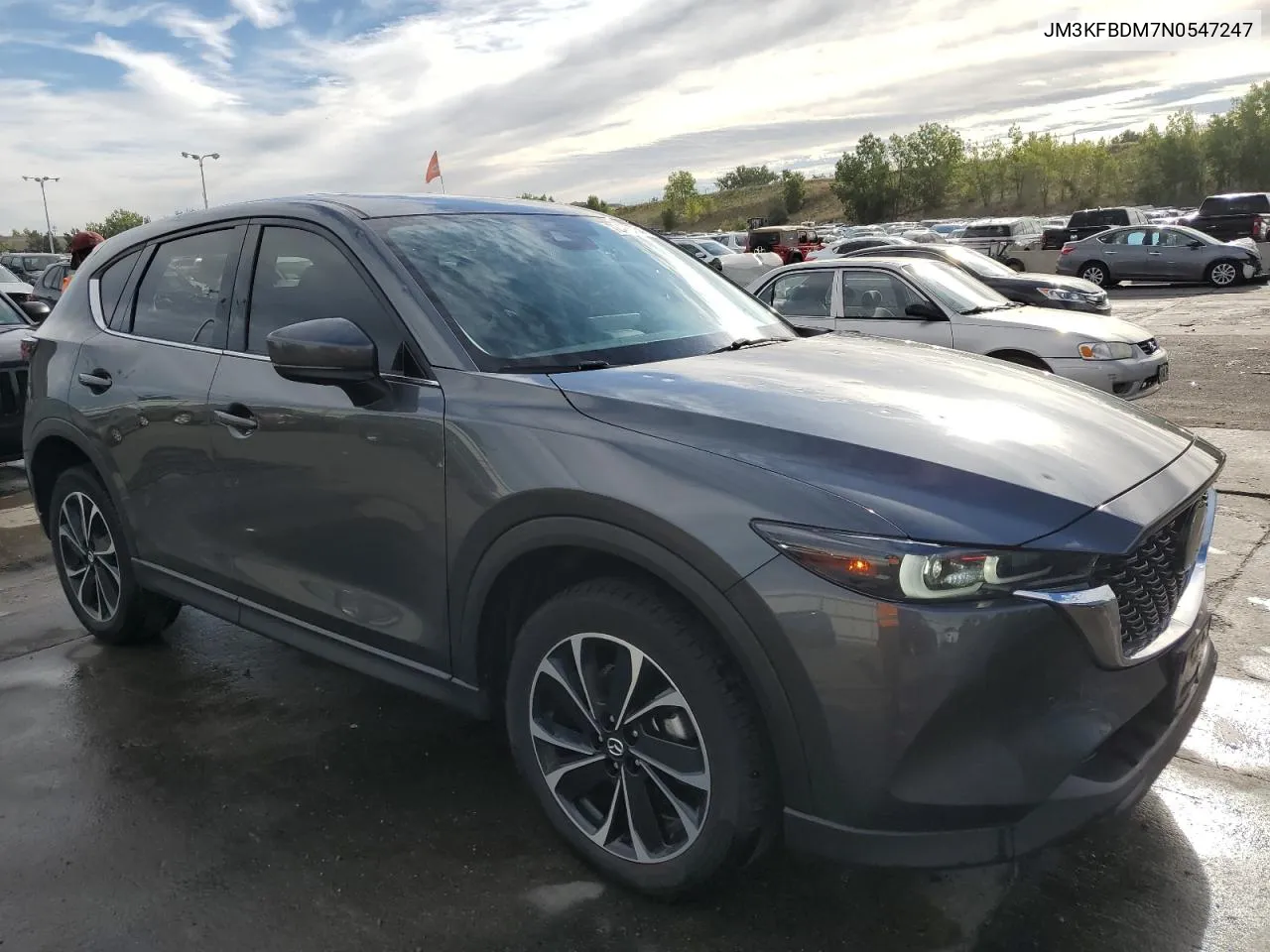 2022 Mazda Cx-5 Premium VIN: JM3KFBDM7N0547247 Lot: 72428754