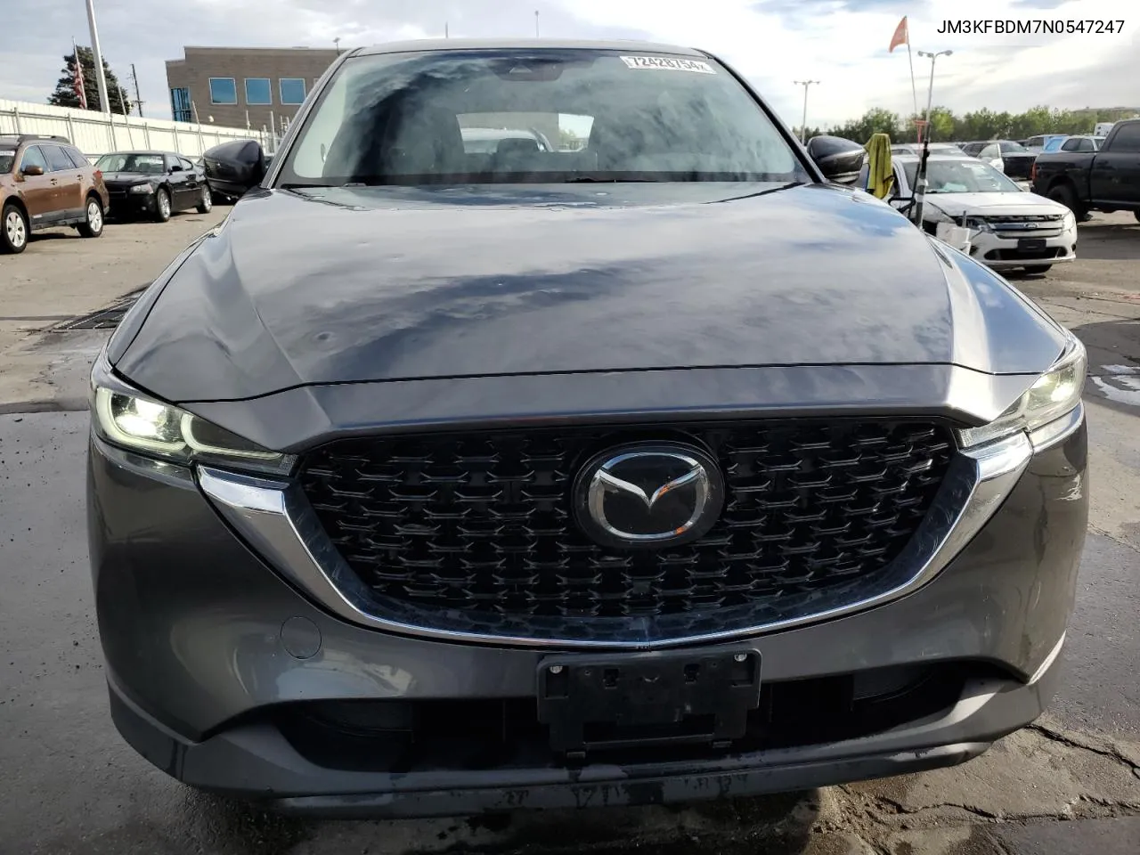 2022 Mazda Cx-5 Premium VIN: JM3KFBDM7N0547247 Lot: 72428754