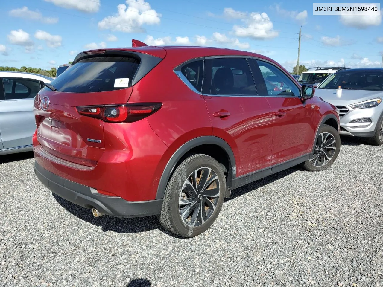 2022 Mazda Cx-5 Premium Plus VIN: JM3KFBEM2N1598440 Lot: 74609654