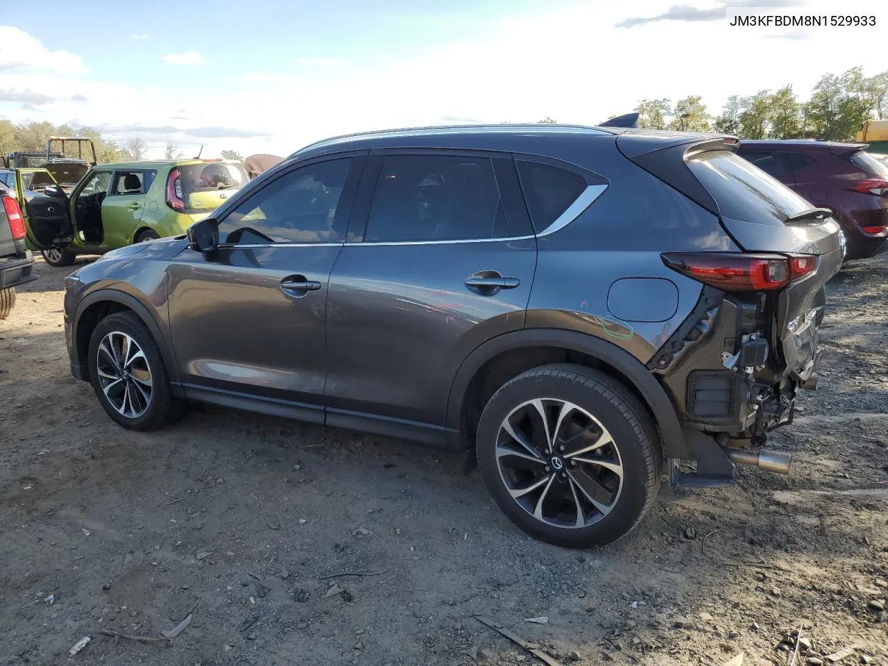 2022 Mazda Cx-5 Premium VIN: JM3KFBDM8N1529933 Lot: 75665114