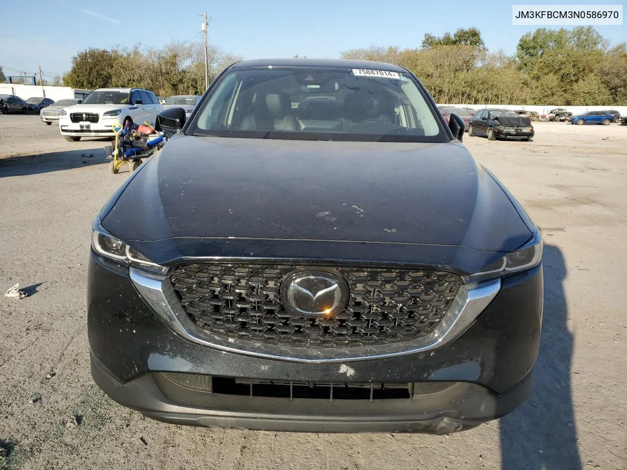 2022 Mazda Cx-5 Preferred VIN: JM3KFBCM3N0586970 Lot: 75887014