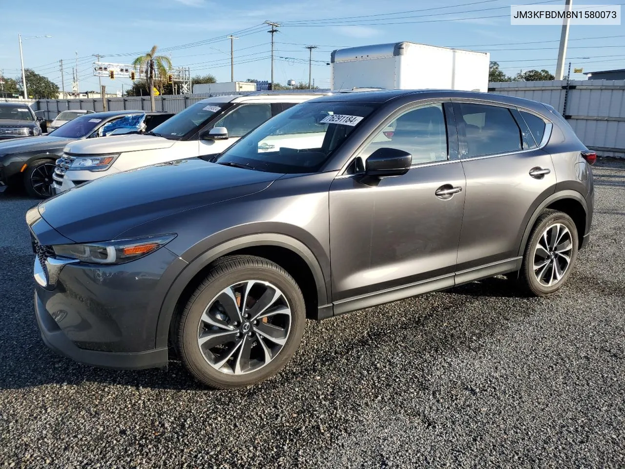 2022 Mazda Cx-5 Premium VIN: JM3KFBDM8N1580073 Lot: 76291184