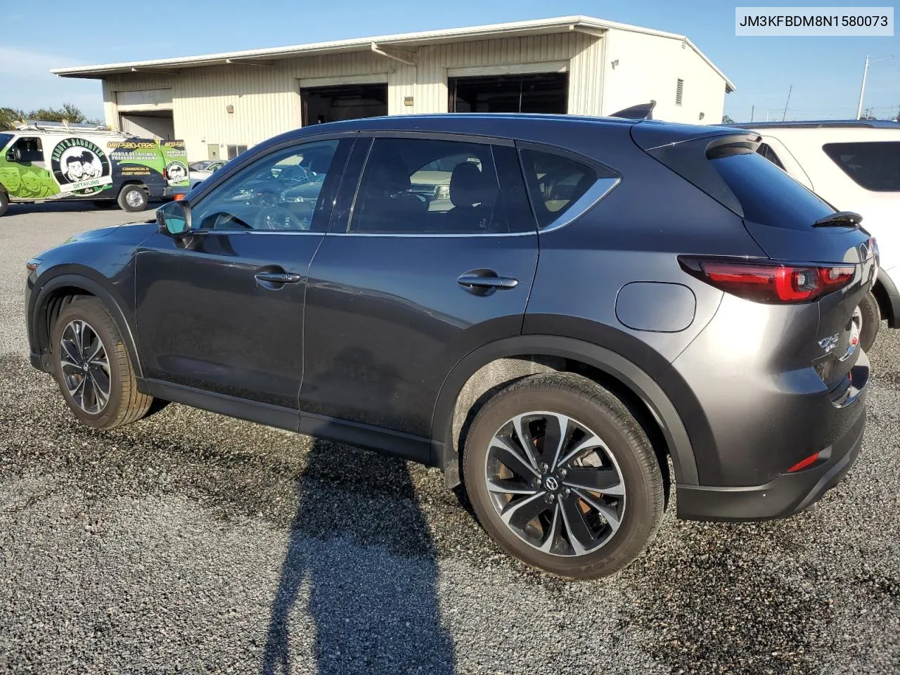 2022 Mazda Cx-5 Premium VIN: JM3KFBDM8N1580073 Lot: 76291184