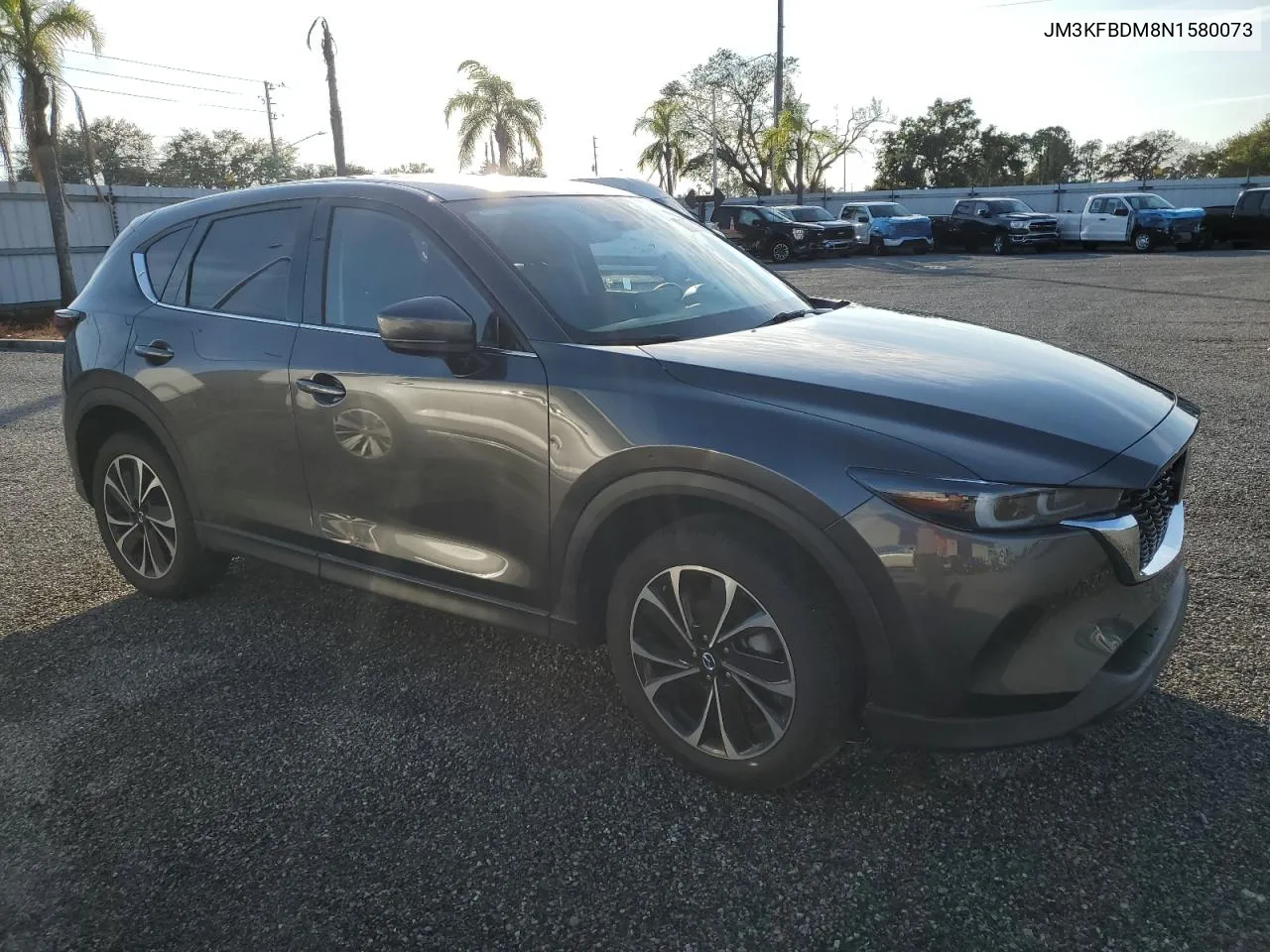 2022 Mazda Cx-5 Premium VIN: JM3KFBDM8N1580073 Lot: 76291184