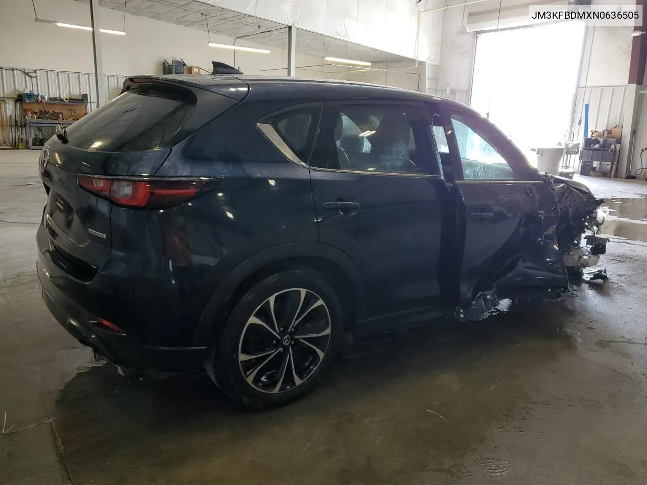 2022 Mazda Cx-5 Premium VIN: JM3KFBDMXN0636505 Lot: 77024134