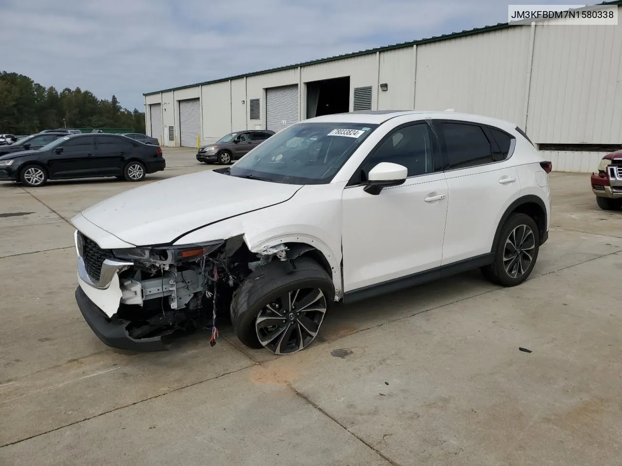 2022 Mazda Cx-5 Premium VIN: JM3KFBDM7N1580338 Lot: 78033824