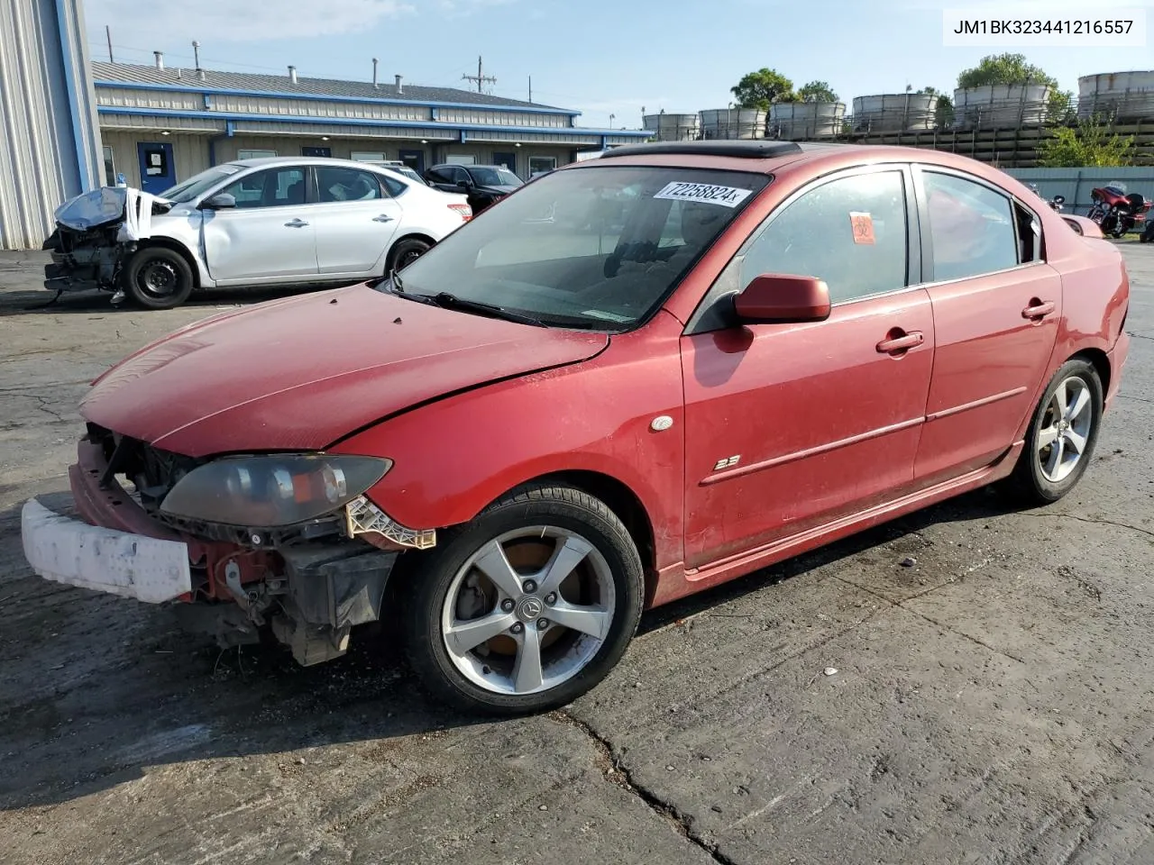 2004 Mazda 3 S VIN: JM1BK323441216557 Lot: 72258824