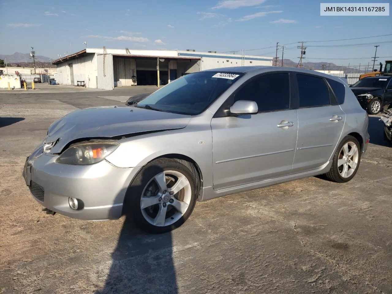 2004 Mazda 3 Hatchback VIN: JM1BK143141167285 Lot: 74333984