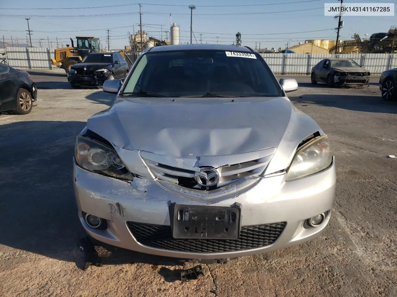 2004 Mazda 3 Hatchback VIN: JM1BK143141167285 Lot: 74333984