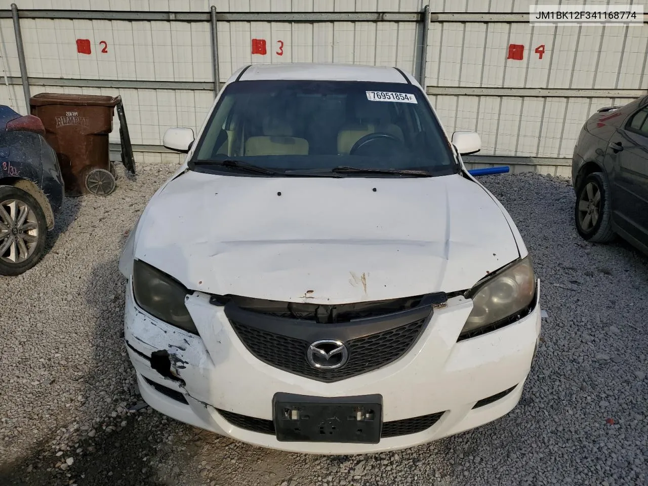 2004 Mazda 3 I VIN: JM1BK12F341168774 Lot: 76951854