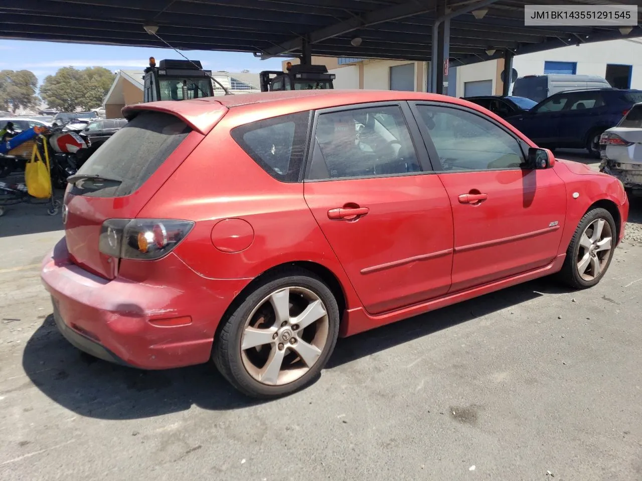 2005 Mazda 3 Hatchback VIN: JM1BK143551291545 Lot: 66993784