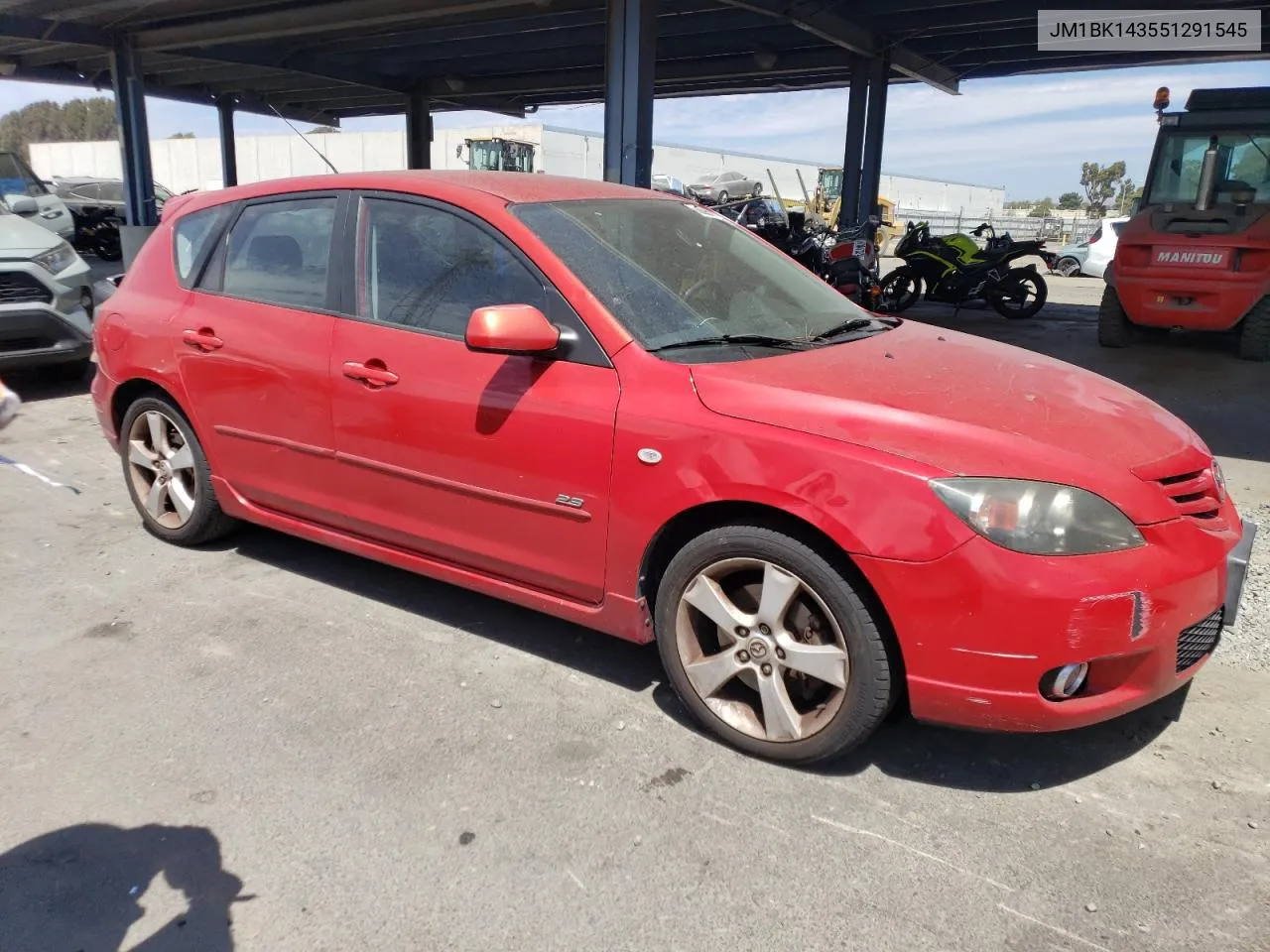 2005 Mazda 3 Hatchback VIN: JM1BK143551291545 Lot: 66993784