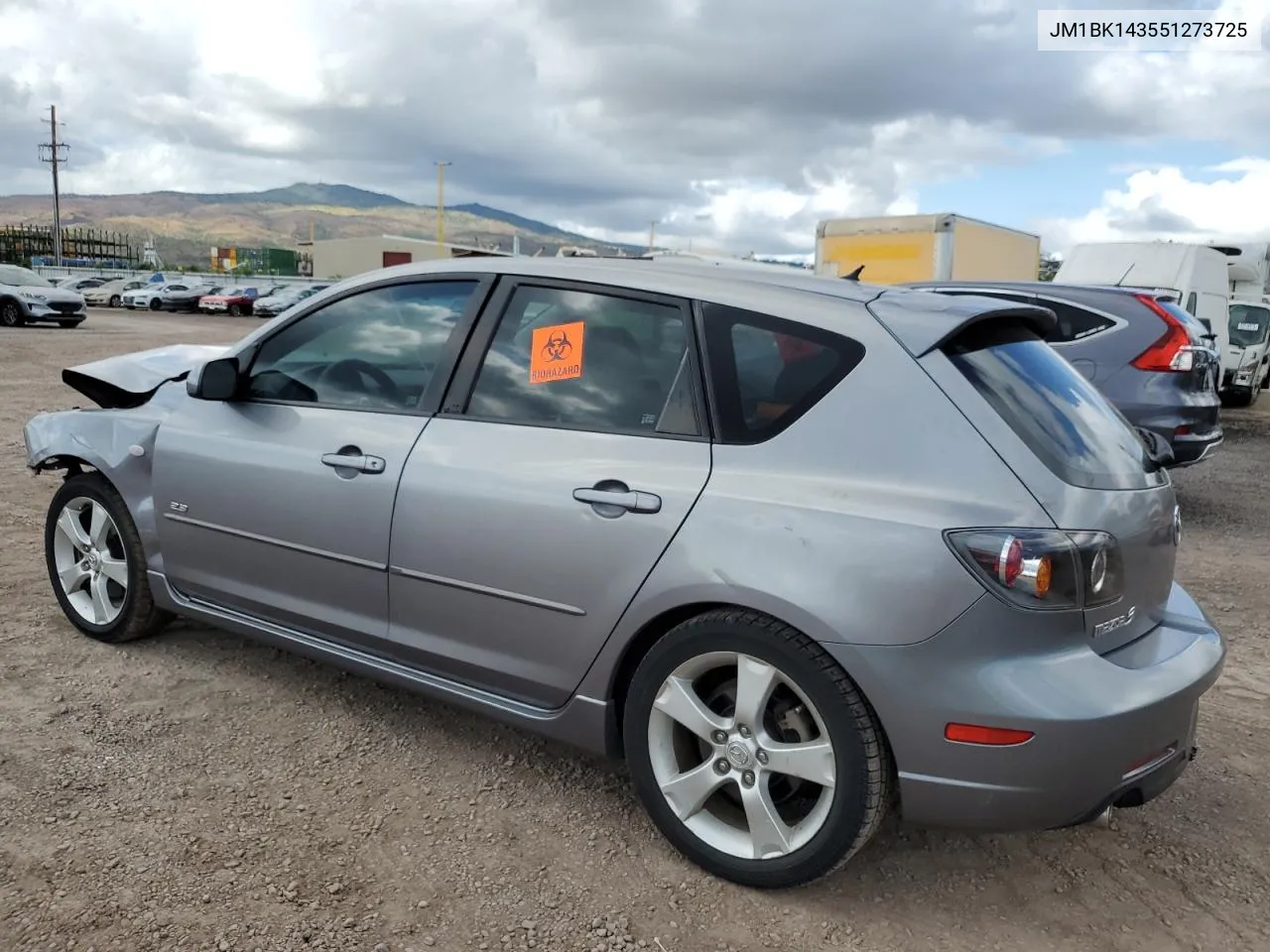 2005 Mazda 3 Hatchback VIN: JM1BK143551273725 Lot: 68326484